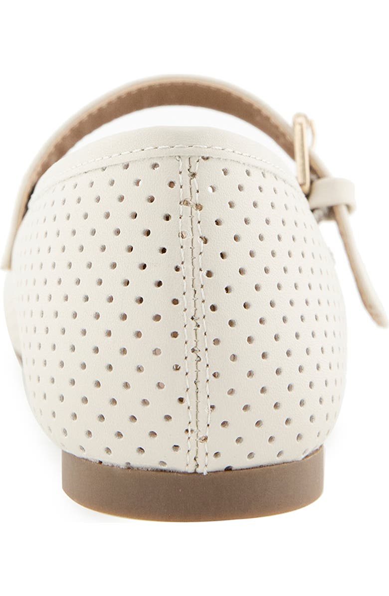 Esprit Deacon Perforated Mary Jane Flat, Alternate, color, Ivory Pu