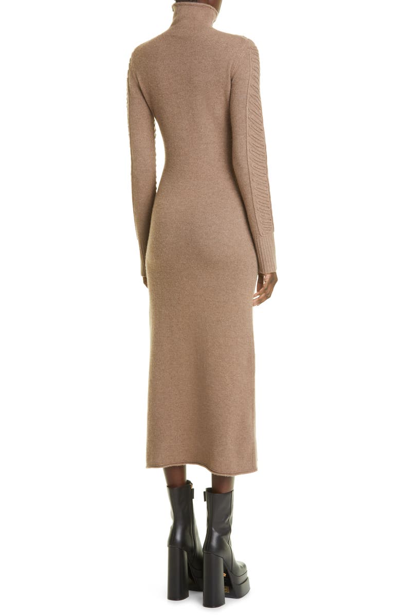Altuzarra Brimlad Embroidered Long Sleeve Turtleneck Midi Sweater Dress, Alternate, color, 