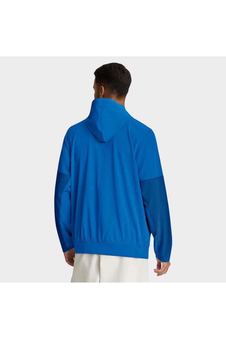 Men's Nike Blue Detroit Lions Sideline Anorak Half-Zip Hoodie Jacket, Alternate, color, Blue