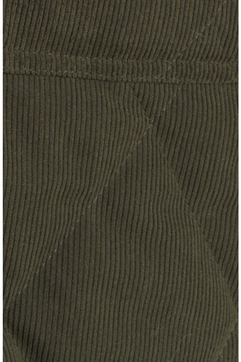 Quilted Corduroy Jacket, Alternate, color, DARK OLIVE