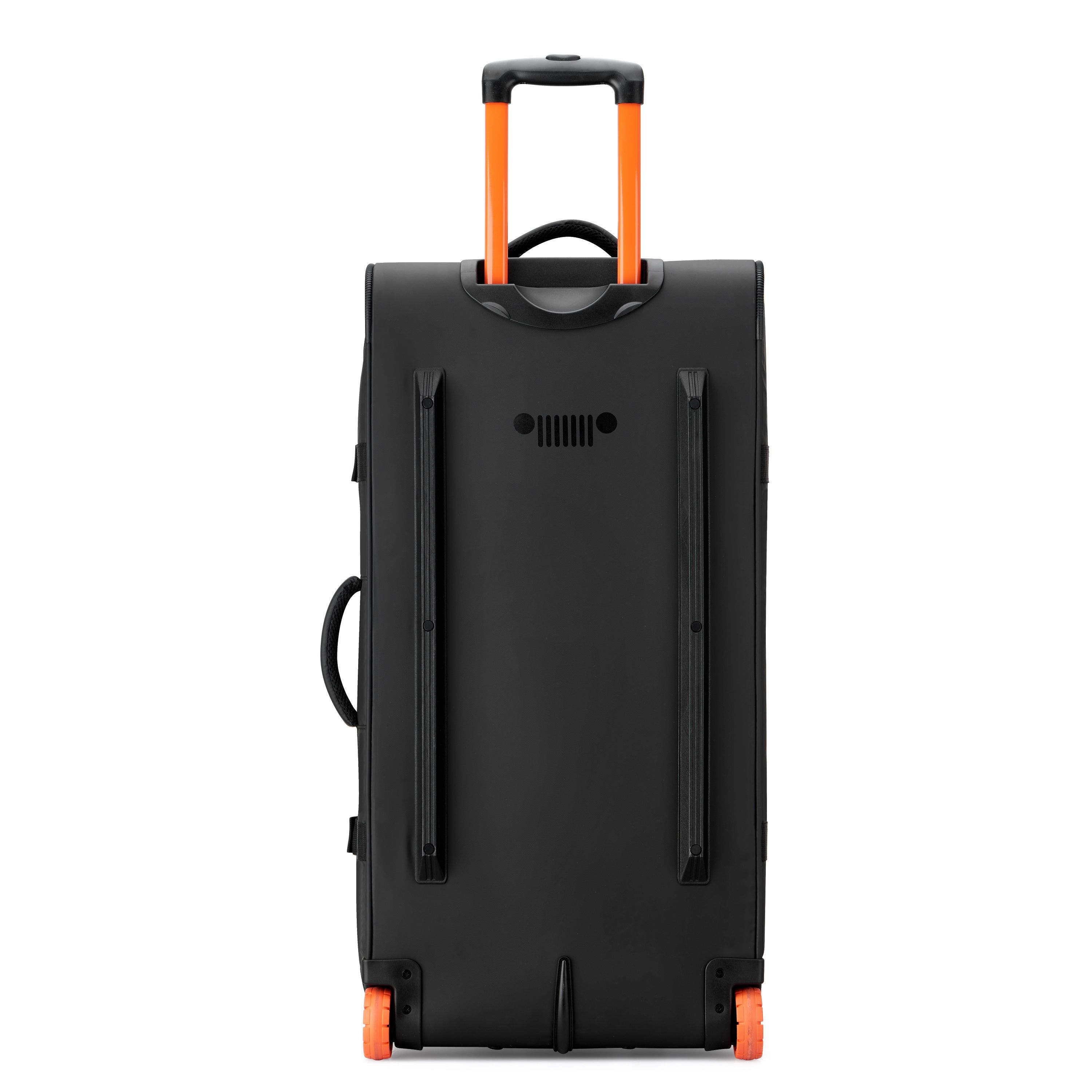 JEEP JS005A 31 Inch Two Wheel Rolling Travel Duffle Bag, Alternate, color, Black