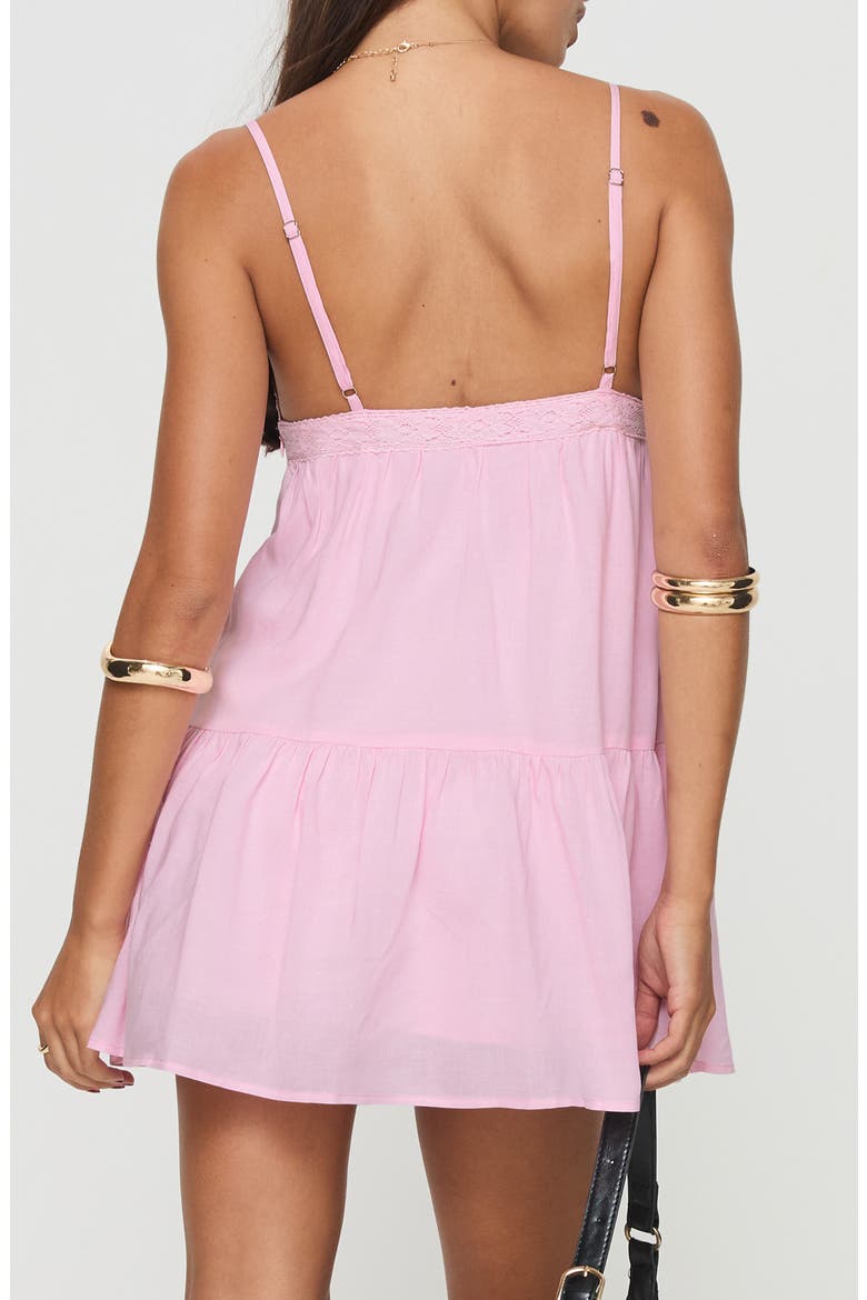 Nicoletta Eyelet Embroidered Babydoll Minidress, Alternate, color, LIGHT/PASTEL PINK
