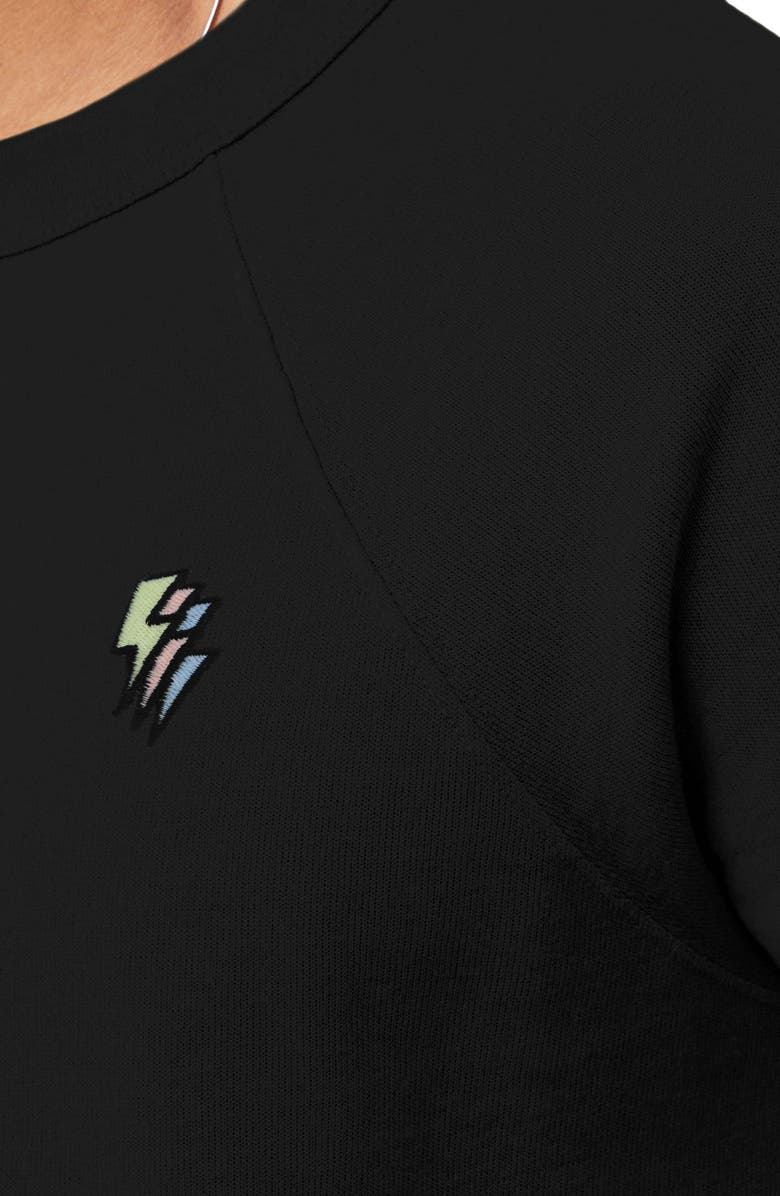 Dalix Lightning Fleece Sweatshirt, Alternate, color, Black