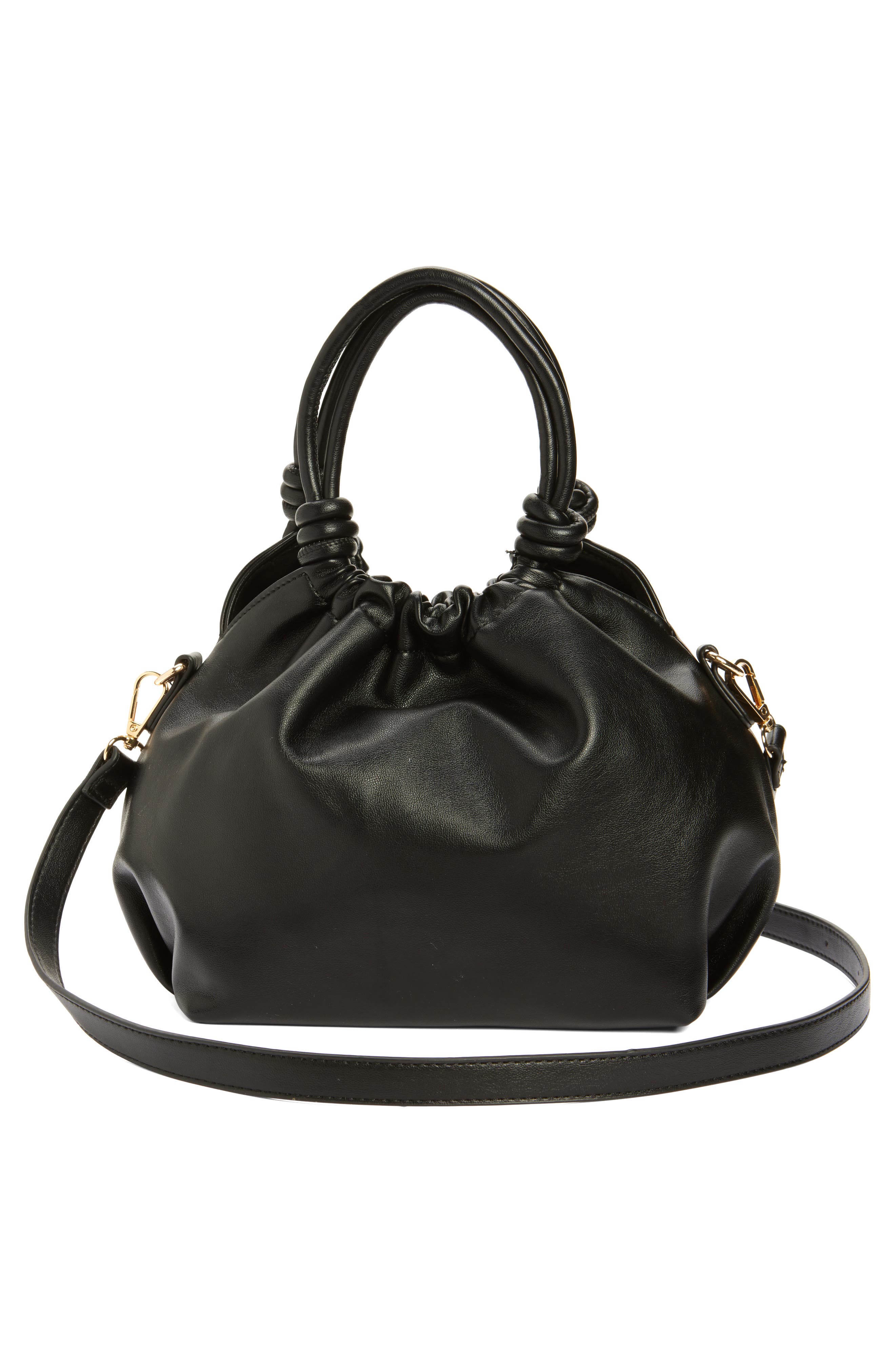 URBAN EXPRESSIONS HANDBAGS Faux Leather Bucket Bag, Alternate, color, Black