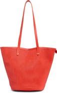Clare V. Choupette Diamond Perforated Leather Tote