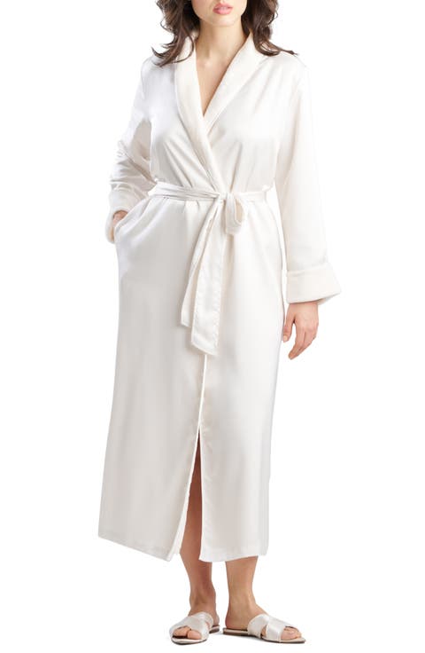 Satin Plush Long Robe