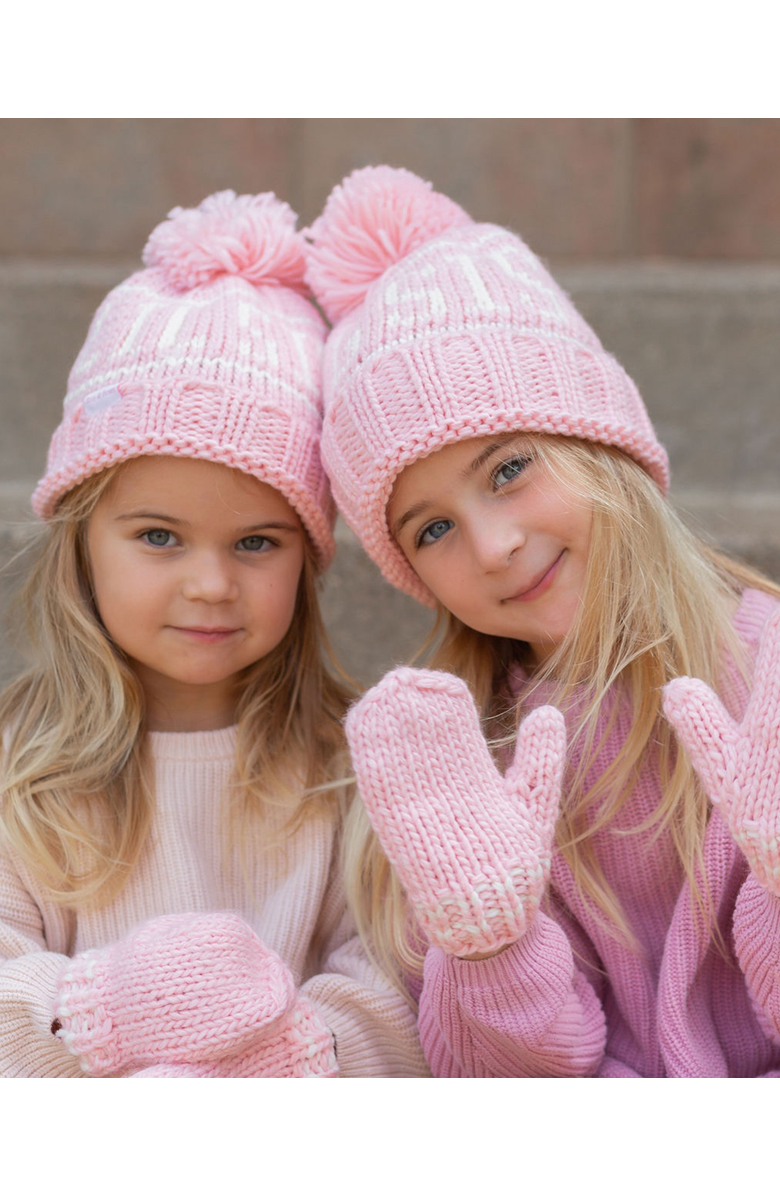 Bits & Bows Big Sis Bobble Hat, Alternate, color, Pink