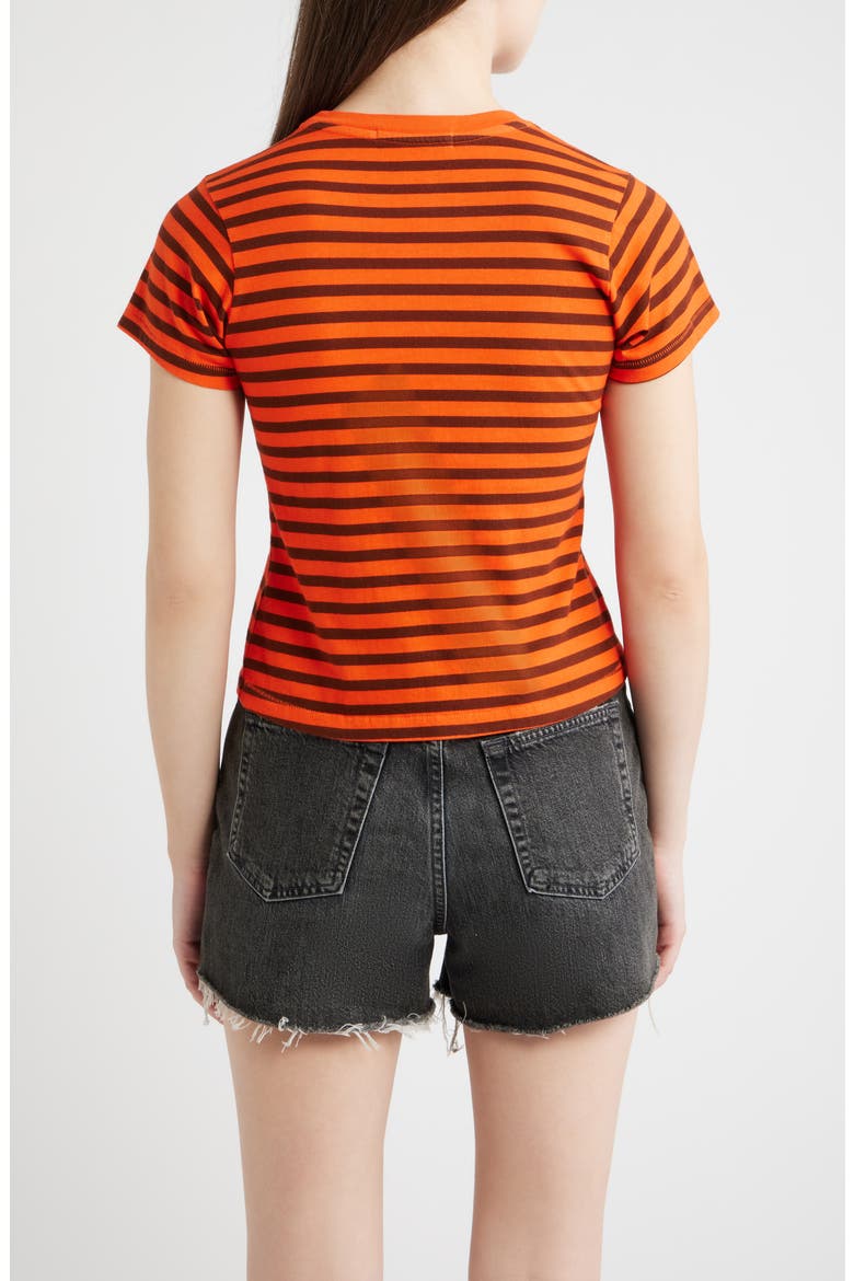 Stripe T-Shirt, Alternate, color, BURNT RED STRIPE