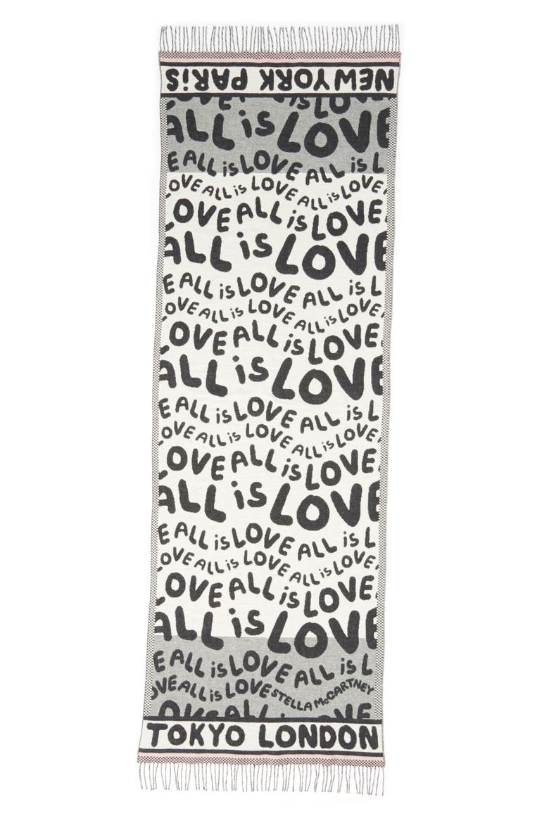 All Is Love Wool & Cashmere Scarf, Main, color, GREY MELANGE