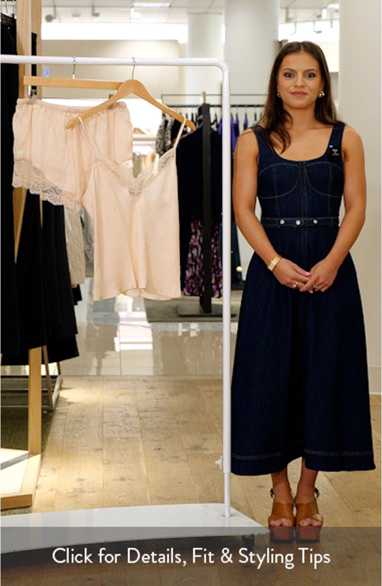 Carlie Lace Trim Camisole Short Pajamas, sales video thumbnail