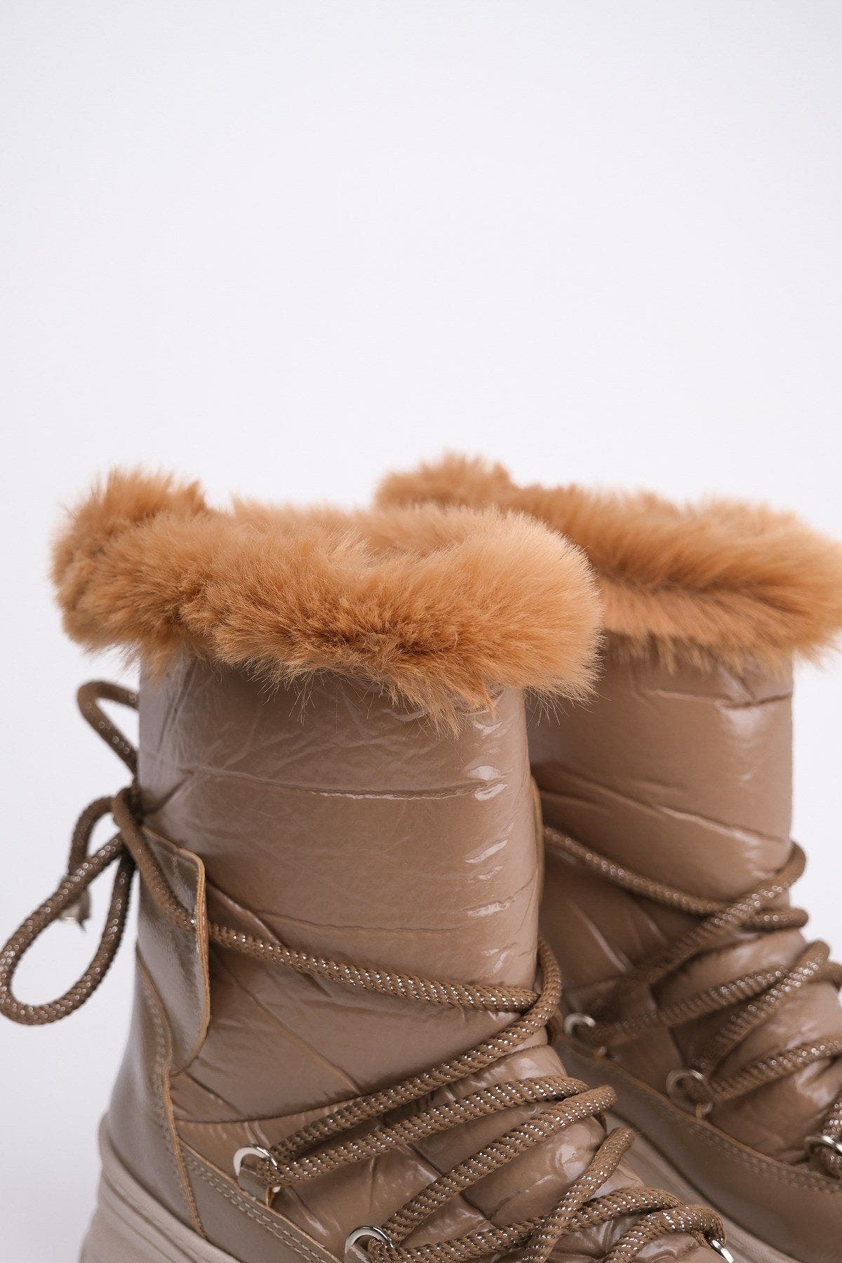Rosie Fur Lined Boot, Alternate, color, Light Beige Faux Leather
