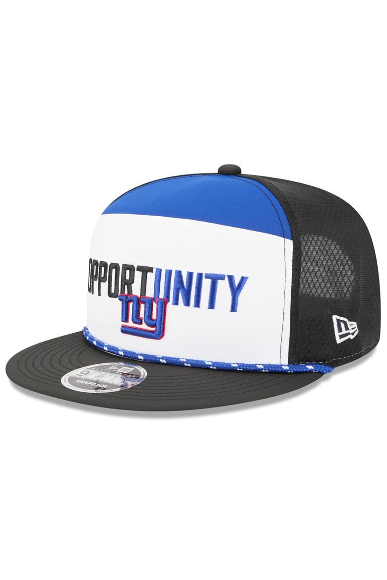 Men's New Era White/Black New York Giants 2025 Inspire Change Split Panel 9FIFTY Snapback Hat, Alternate, color, White