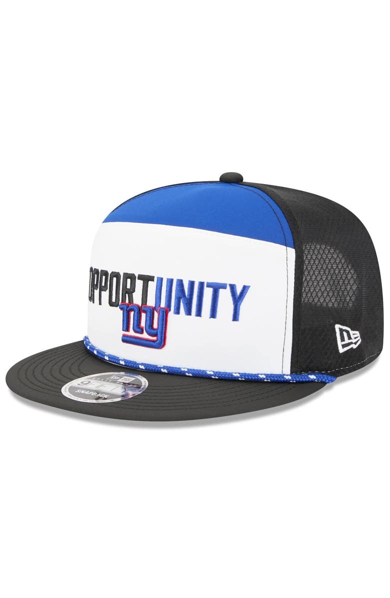 New Era Men's New Era White/Black New York Giants 2025 Inspire Change Split Panel 9FIFTY Snapback Hat, Alternate, color, White