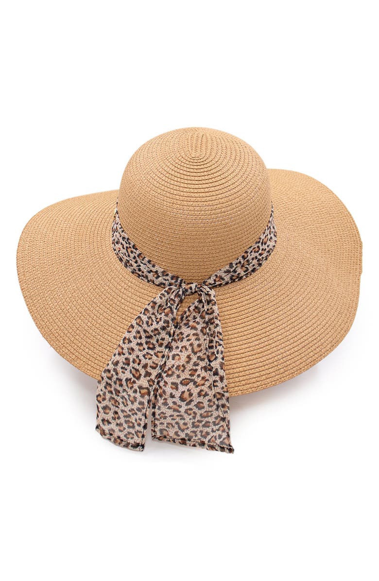 SURELL Bow Bell Straw Hat, Alternate, color, 