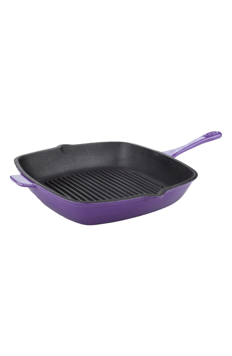 BergHOFF INTERNATIONAL 11" Cast Iron Purple Grill Pan, Main, color, Purple