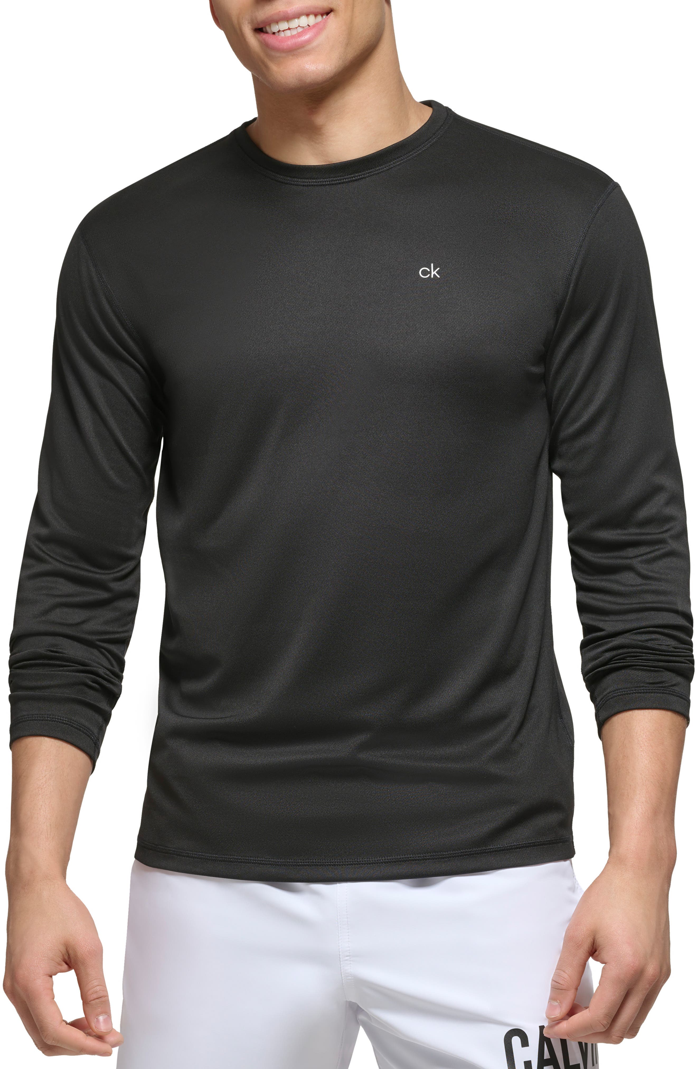Calvin Klein Long Sleeve Moisture Wicking Top