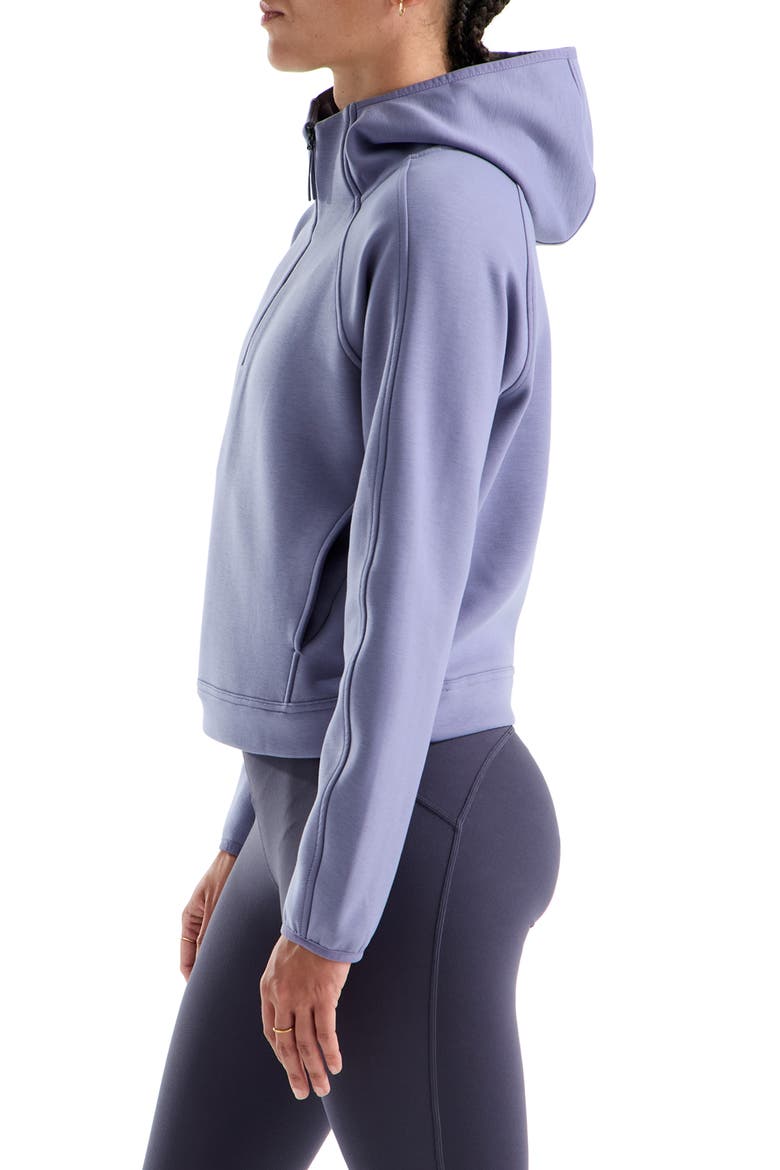 Jaida FlashDry-XD Half Zip Hoodie, Alternate, color, GROUNDED PLUM