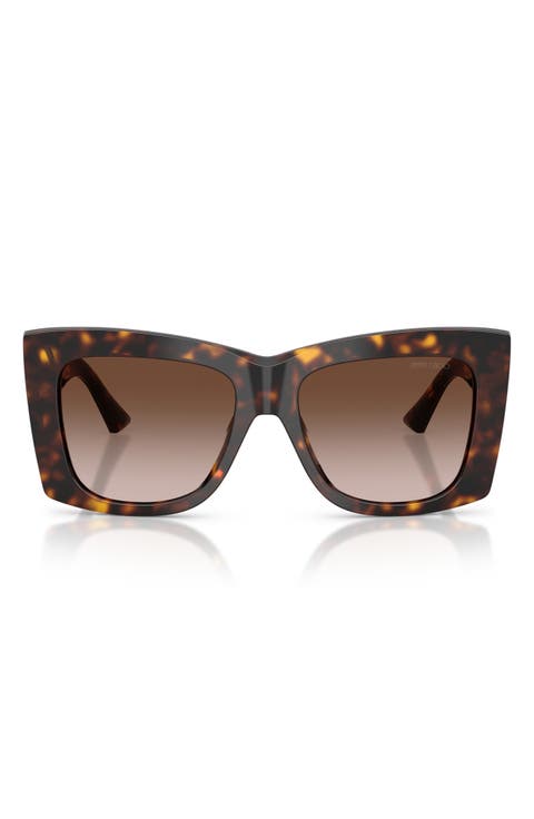 54mm Gradient Square Sunglasses