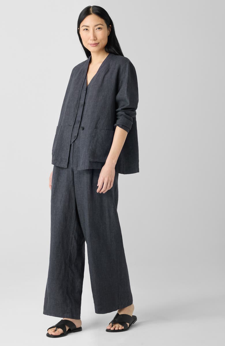 Eileen Fisher Organic Linen Jacket, Alternate, color, 