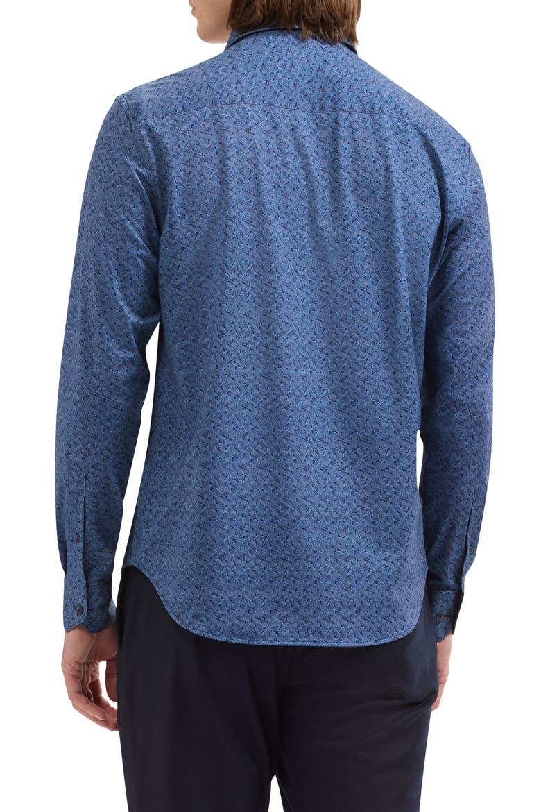 James OoohCotton Long Sleeve Button Up Shirt, Alternate, color, NAVY