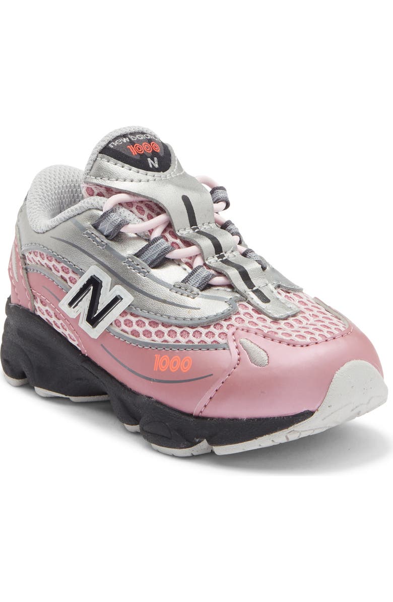 New Balance Kids' 1000 Sneaker, Main, color, Pink Taffy/ Silver Metallic