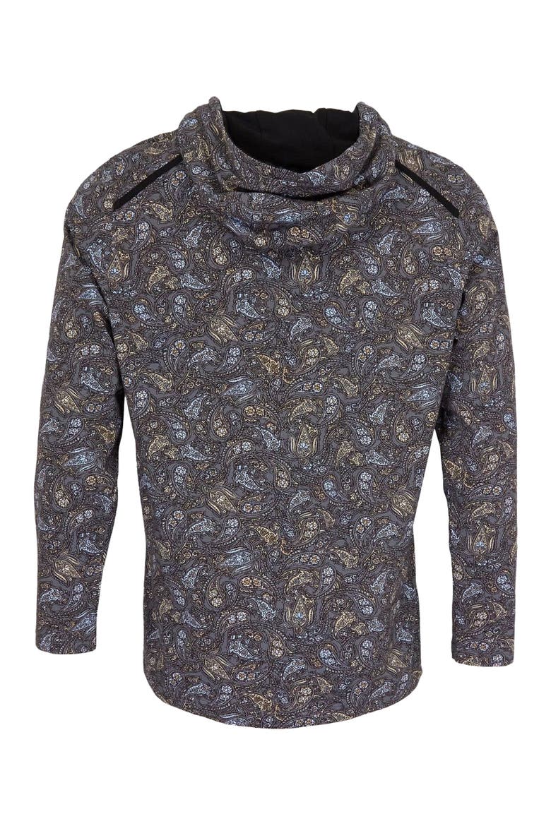 Horatio Jersey Lightweight Hoodie, Alternate, color, Madrid Paisley Smoke