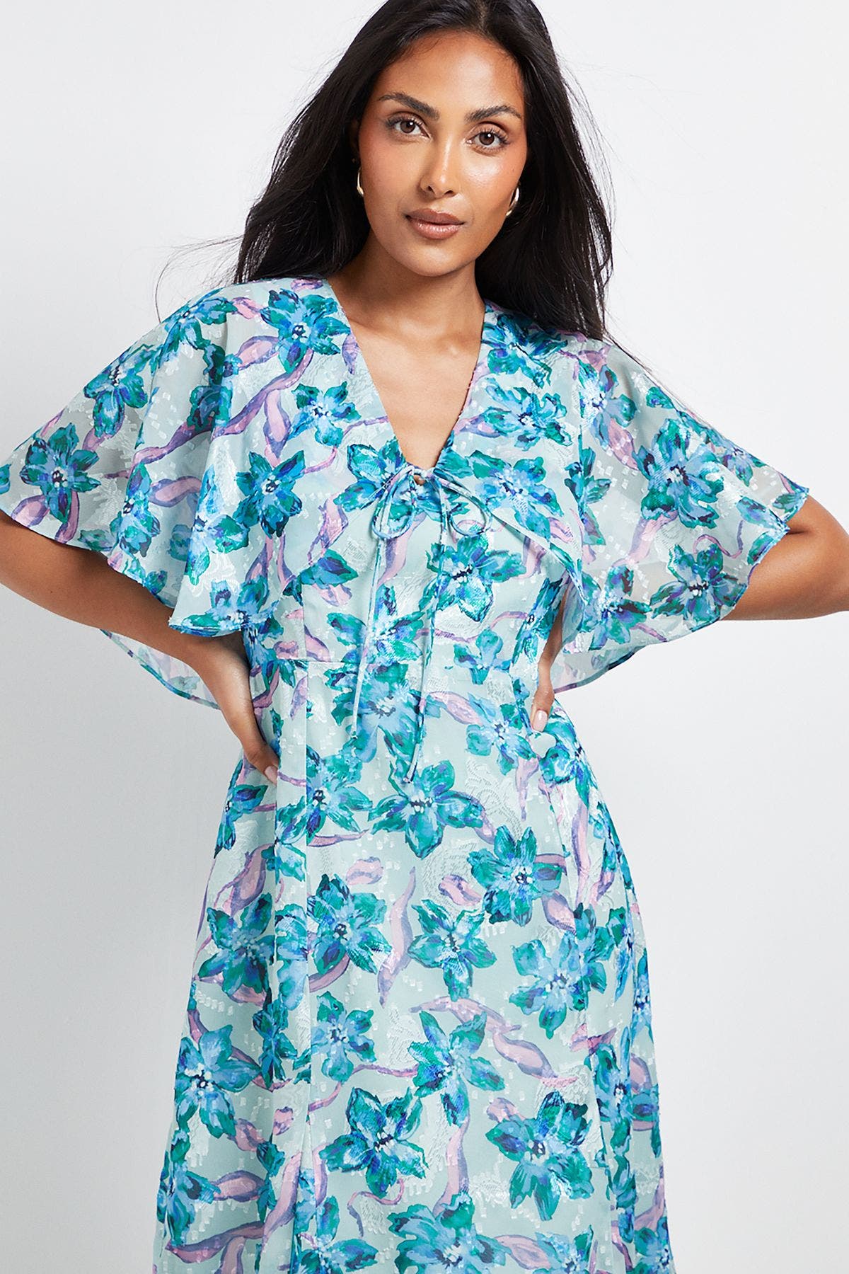 Petite Floral Midi Dress - image 2