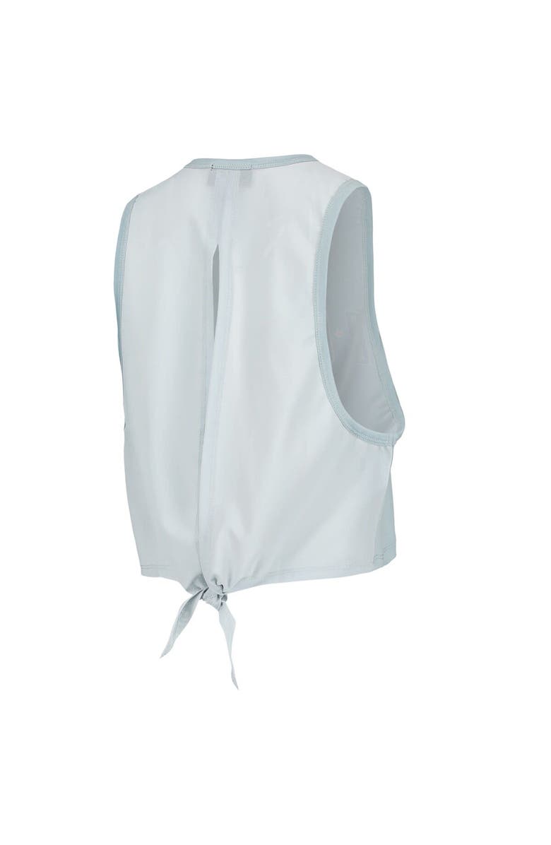 THE WILD COLLECTIVE Women's The Wild Collective Light Blue Texas Rangers Open Back Twist-Tie Tank Top, Alternate, color, Light Blue