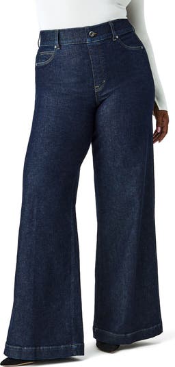 Spanx XS Pull On Raw Hem High Rise Cropped Flare good Jeans