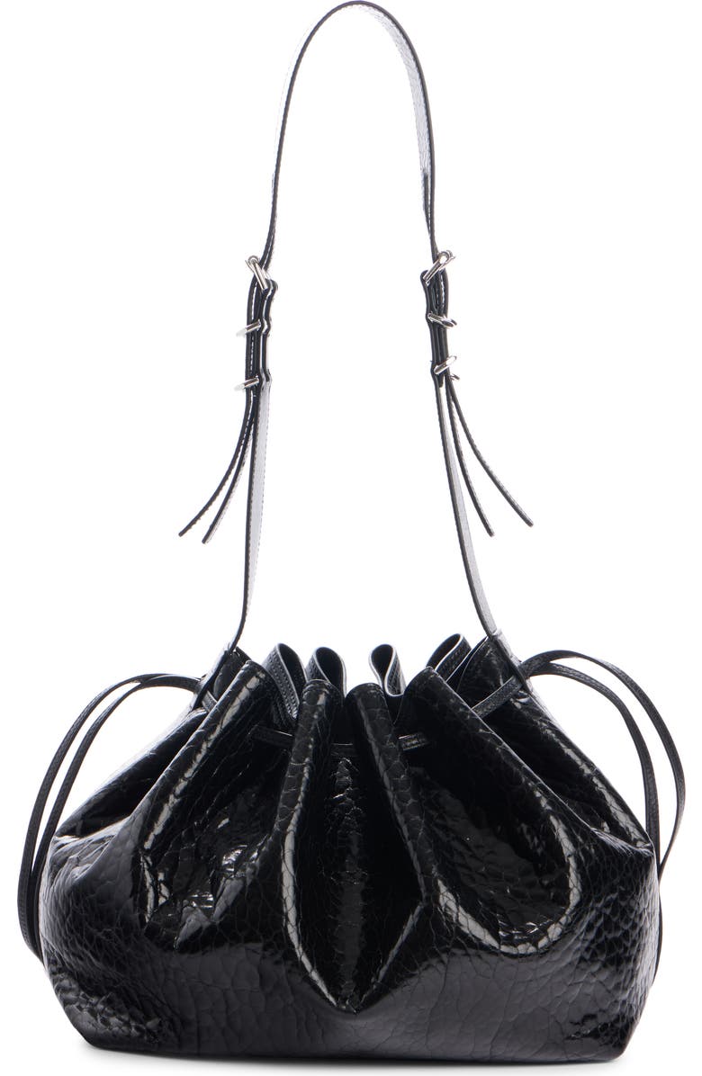 Givenchy Medium Pumpkin Drawstring Leather Bucket Bag, Alternate, color,