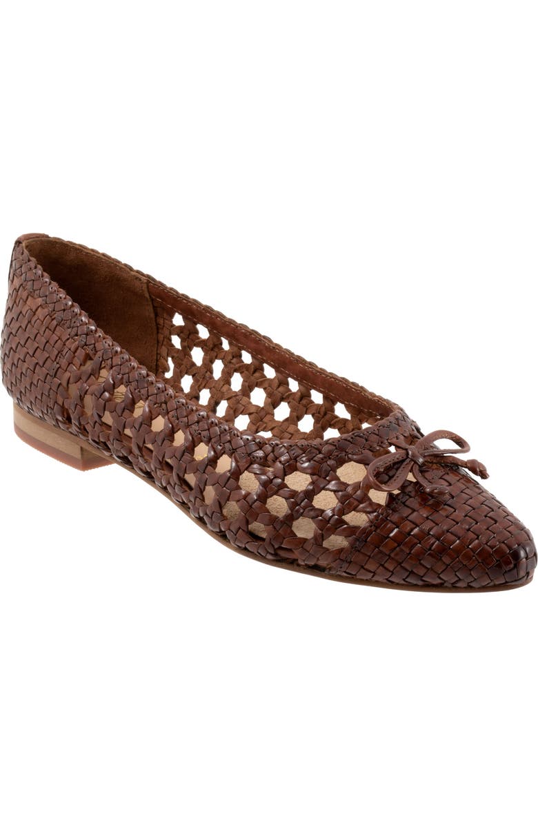Trotters Edith Woven Flat, Main, color,