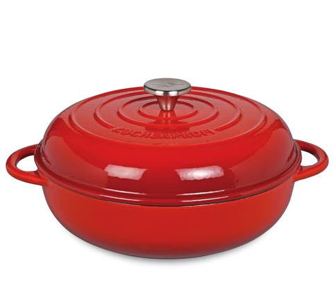 Provence Enameled Cast Iron Casserole, 11" dia., 4.1 qt