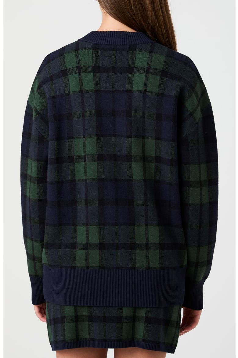 Plaid Cardigan, Alternate, color, GRN PLAID