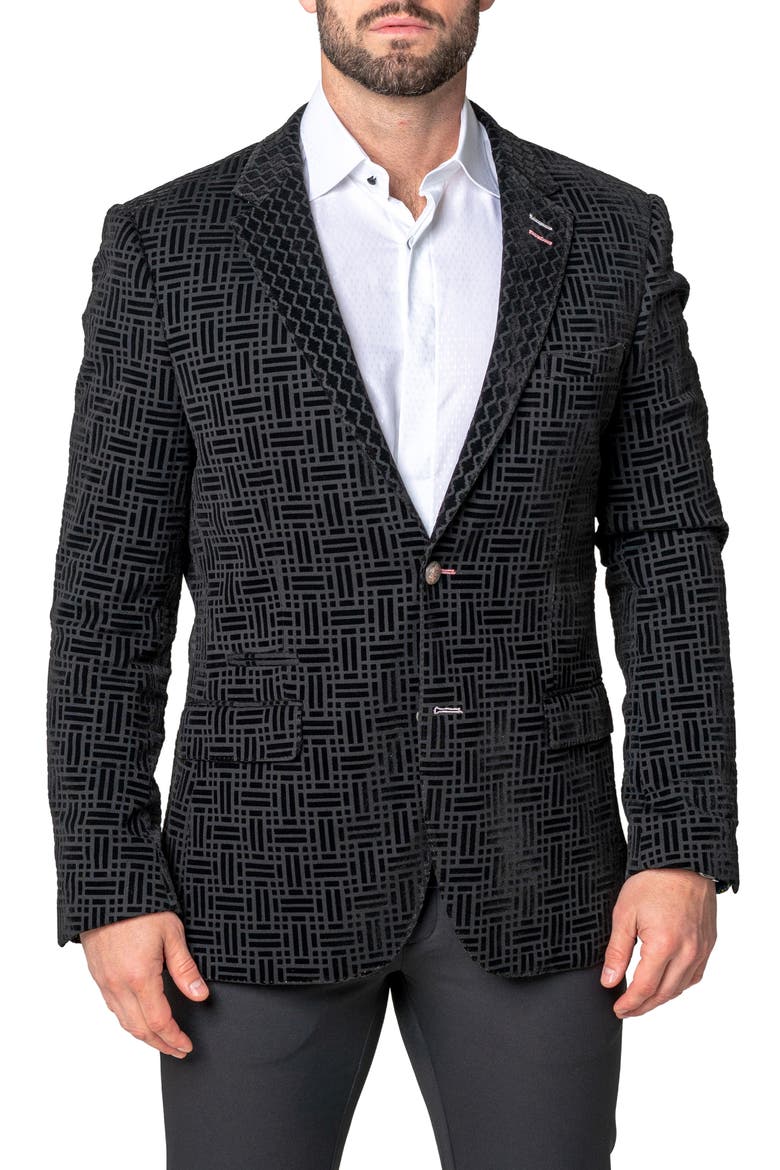 Socrates Shadow Black Sport Coat, Main, color, BLACK