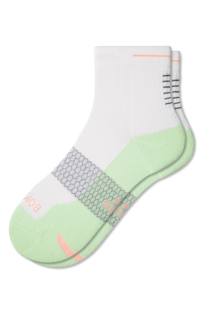 Bombas Colorblock Running Quarter Socks, Main, color,
