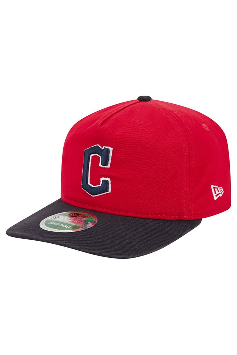 Men's New Era  Red Cleveland Guardians Team 19TWENTY Adjustable Hat, Main, color, Red