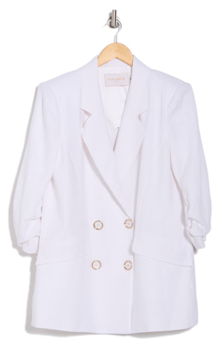 Ramy Brook Gianni Double Breasted Blazer, Alternate, color, 