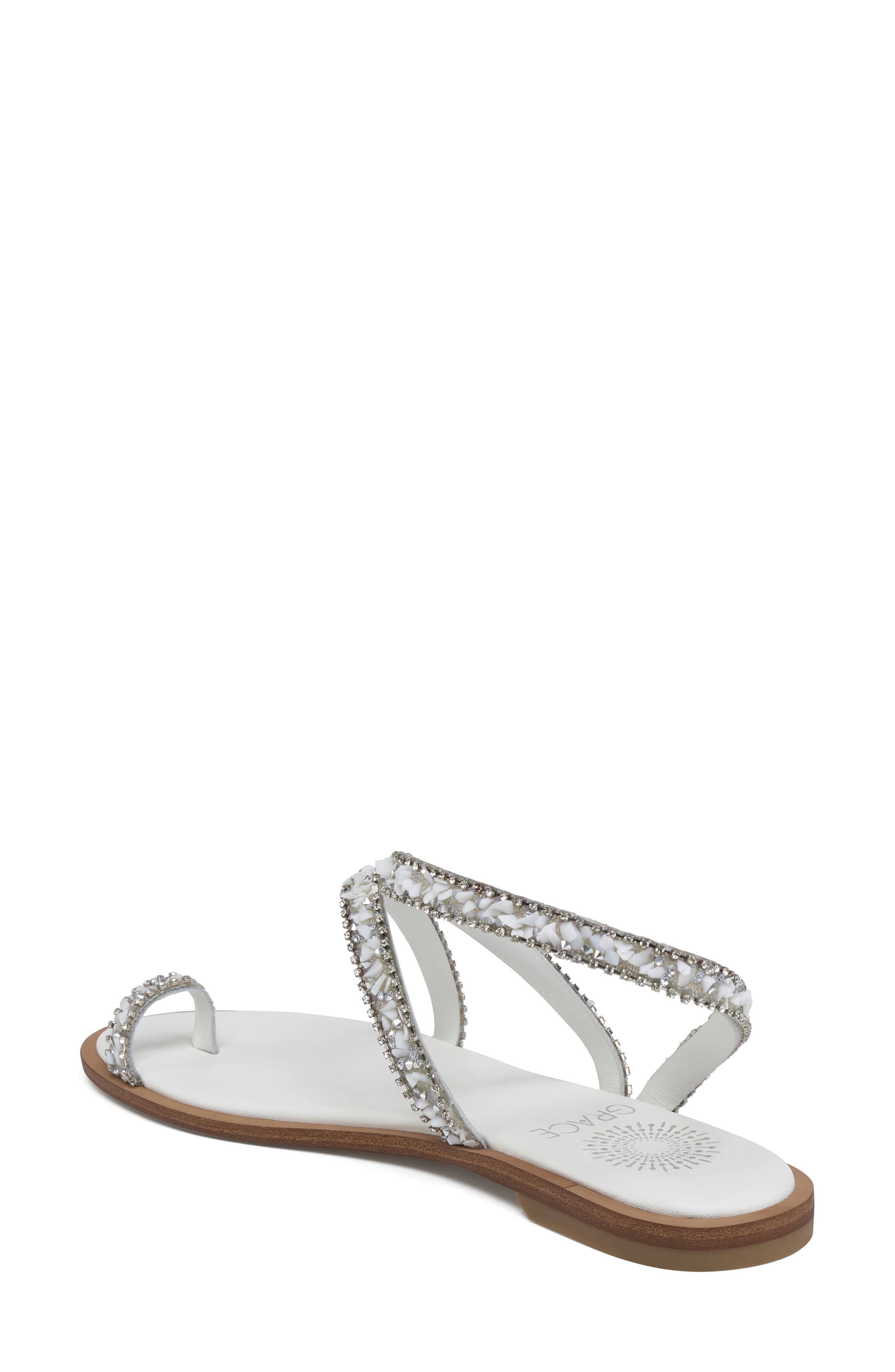 Positano Crystal & Rhinestone Sandal - image 2