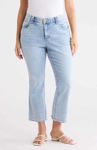 Democracy Scalloped Crop Flare Jeans