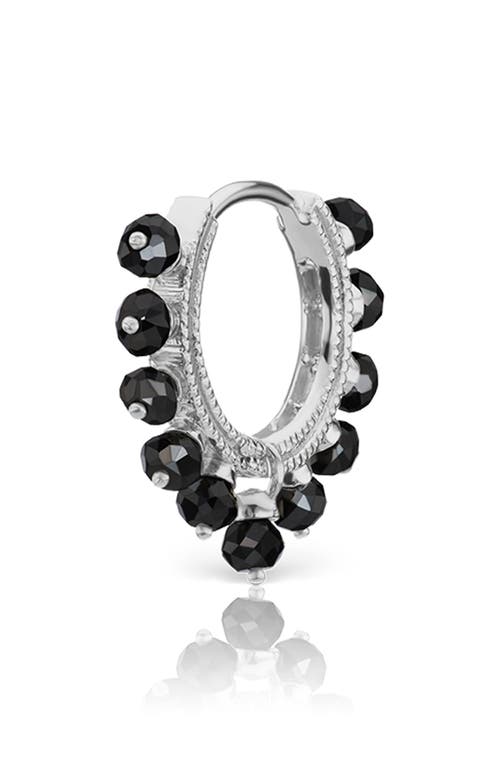 MARIA TASH Coronet 8mm Black Diamond Earring in White Gold  product