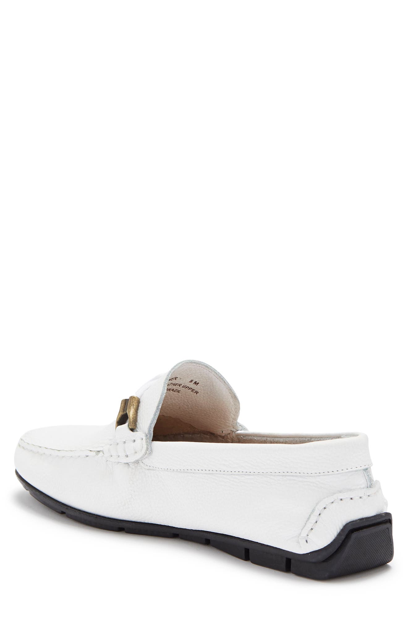 Leighton Leather Bit Loafer, Alternate, color, WHITE