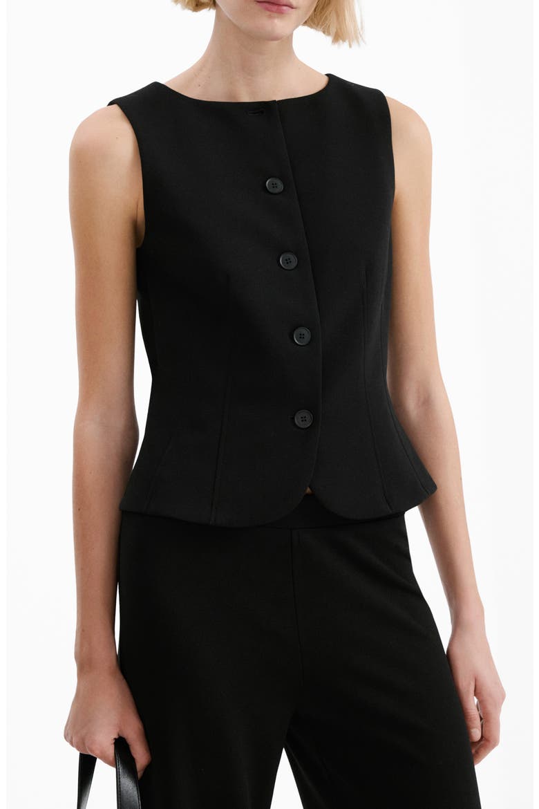 Suit Vest, Main, color, BLACK