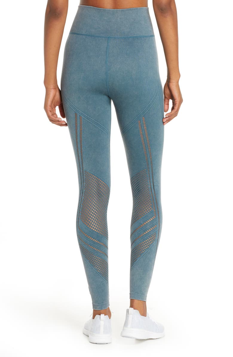 Soul by SoulCycle Sweaty Mesh High Waist Leggings, Alternate, color, 