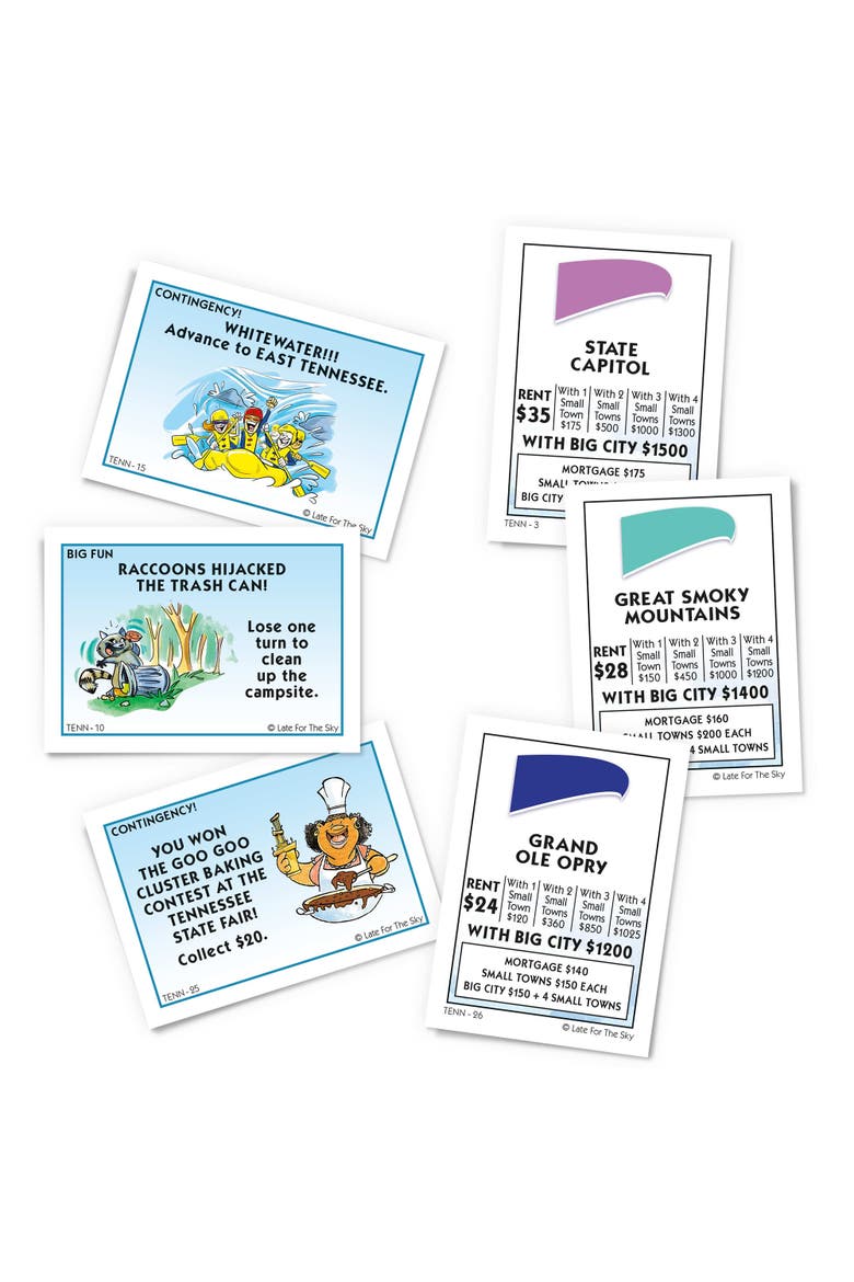 Tennessee Opoly Board Game, Alternate, color, Multicolored