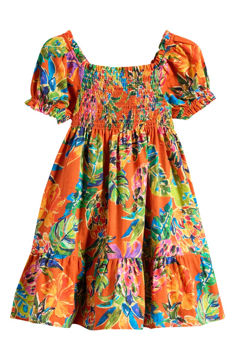 Ralph Lauren Kids' Floral Smocked Dress, Alternate, color,