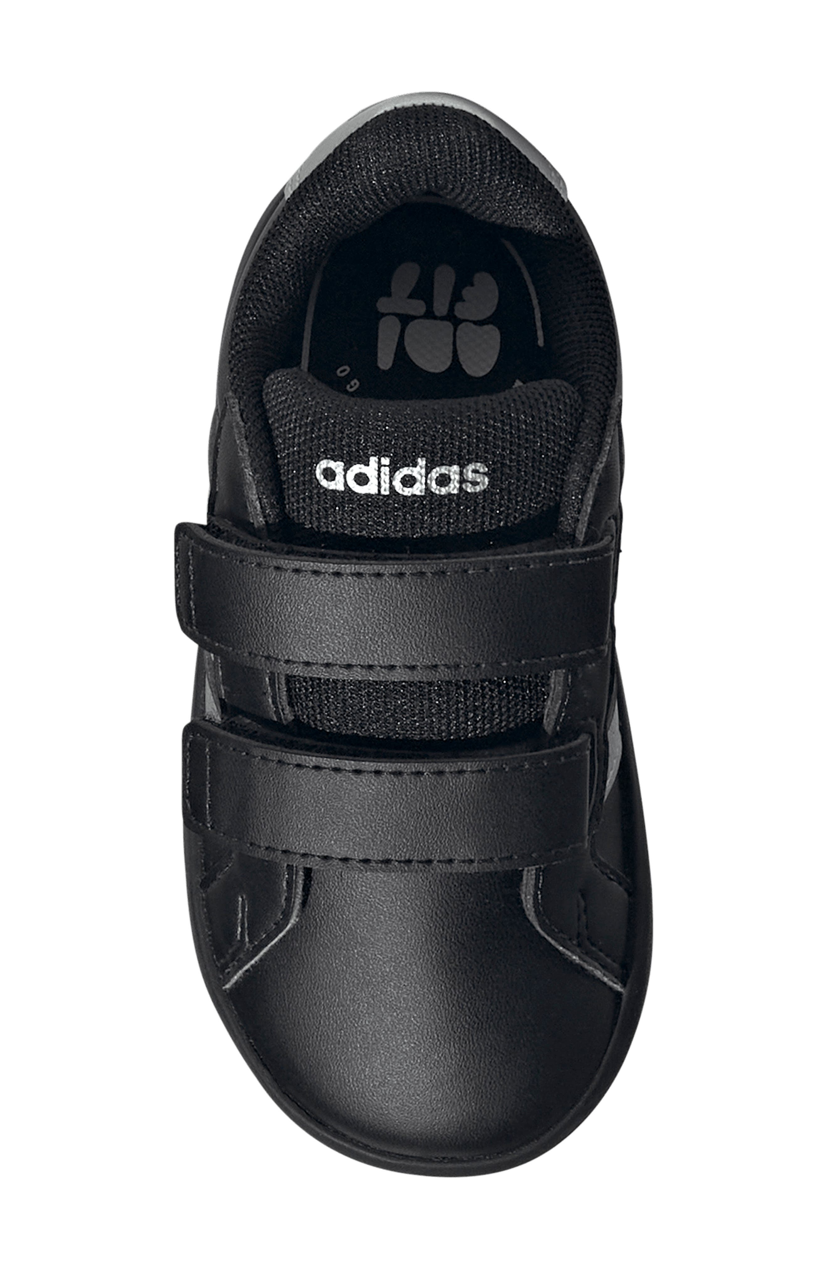 Kids' Grand Court 3.0 Sneaker, Alternate, color, CORE BLACK/ SILVER