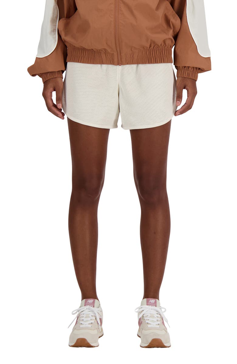 New Balance Athletics Mesh Running Shorts, Main, color, Linen