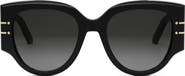 DIOR 'DiorSignature R2I 53mm Butterfly Sunglasses