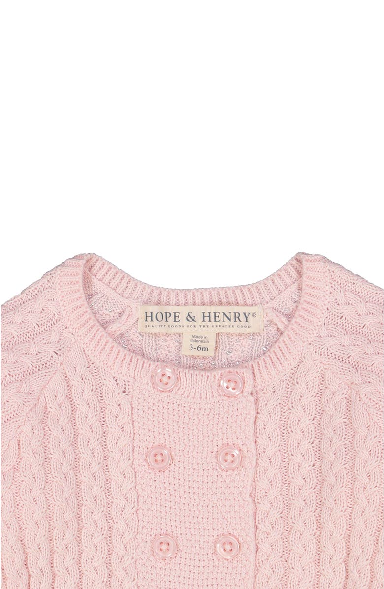 Hope & Henry Baby Footed Sweater Romper, Alternate, color, 