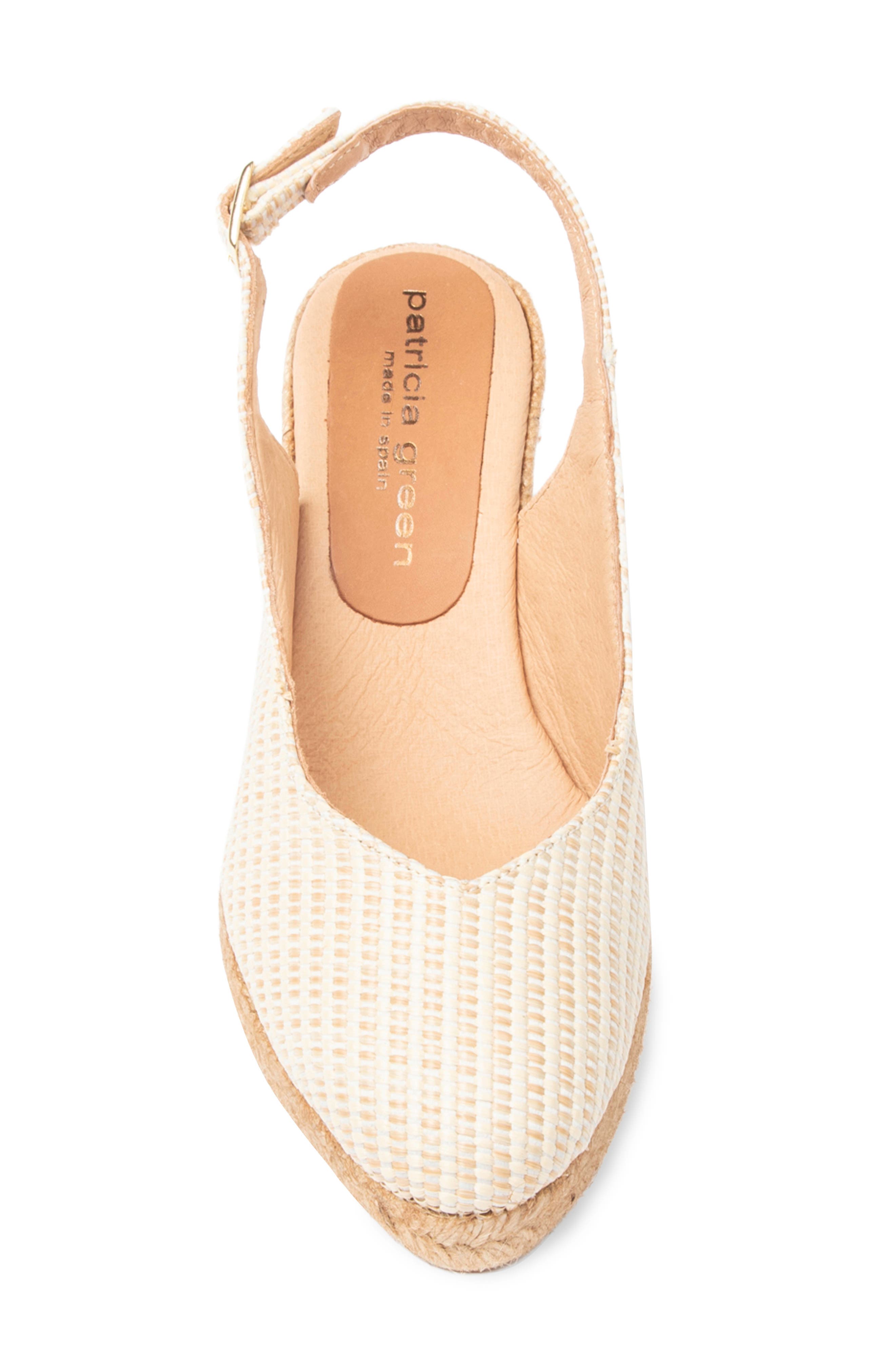 Poppy Slingback Espadrille Wedge, Alternate, color, NATURAL STRIPED RAFFIA
